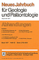Cover image of: Neues Jahrbuch für Geologie und Paläontologie - Abhandlungen Band 167 Heft 3