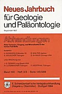 Cover image of: Neues Jahrbuch für Geologie und Paläontologie - Abhandlungen Band 168 Heft 2-3