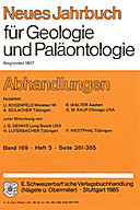 Cover image of: Neues Jahrbuch für Geologie und Paläontologie - Abhandlungen Band 169 Heft 3