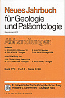 Cover image of: Neues Jahrbuch für Geologie und Paläontologie - Abhandlungen Band 170 Heft 1