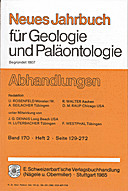 Cover image of: Neues Jahrbuch für Geologie und Paläontologie - Abhandlungen Band 170 Heft 2