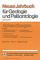 Cover image of: Neues Jahrbuch für Geologie und Paläontologie - Abhandlungen Band 170 Heft 3