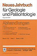 Cover image of: Neues Jahrbuch für Geologie und Paläontologie - Abhandlungen Band 173 Heft 1