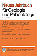 Cover image of: Neues Jahrbuch für Geologie und Paläontologie - Abhandlungen Band 173 Heft 3