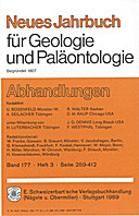 Cover image of: Neues Jahrbuch für Geologie und Paläontologie - Abhandlungen Band 177 Heft 3