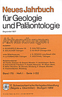 Cover image of: Neues Jahrbuch für Geologie und Paläontologie - Abhandlungen Band 178 Heft 1