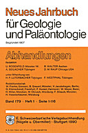Cover image of: Neues Jahrbuch für Geologie und Paläontologie - Abhandlungen Band 179 Heft 1