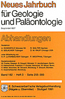 Cover image of: Neues Jahrbuch für Geologie und Paläontologie - Abhandlungen Band 182 Heft 3
