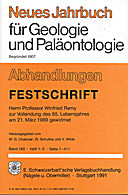 Cover image of: Neues Jahrbuch für Geologie und Paläontologie - Abhandlungen Band 183 Heft 1-3