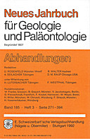 Cover image of: Neues Jahrbuch für Geologie und Paläontologie - Abhandlungen Band 185 Heft 3