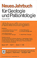 Cover image of: Neues Jahrbuch für Geologie und Paläontologie - Abhandlungen Band 187 Heft 1