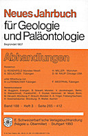 Cover image of: Neues Jahrbuch für Geologie und Paläontologie - Abhandlungen Band 188 Heft 3