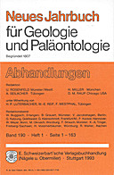 Cover image of: Neues Jahrbuch für Geologie und Paläontologie - Abhandlungen Band 190 Heft 1