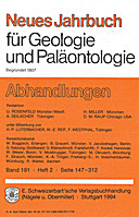 Cover image of: Neues Jahrbuch für Geologie und Paläontologie - Abhandlungen Band 191 Heft 2