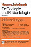 Cover image of: Neues Jahrbuch für Geologie und Paläontologie - Abhandlungen Band 192 Heft 1