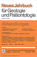 Cover image of: Neues Jahrbuch für Geologie und Paläontologie - Abhandlungen Band 193 Heft 2