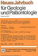 Cover image of: Neues Jahrbuch für Geologie und Paläontologie - Abhandlungen Band 199 Heft 3
