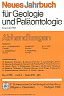 Cover image of: Neues Jahrbuch für Geologie und Paläontologie - Abhandlungen Band 200 Heft 3