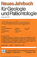 Cover image of: Neues Jahrbuch für Geologie und Paläontologie - Abhandlungen Band 203 Heft 3