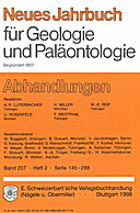 Cover image of: Neues Jahrbuch für Geologie und Paläontologie - Abhandlungen Band 207 Heft 2