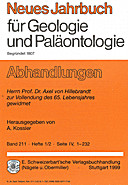 Cover image of: Neues Jahrbuch für Geologie und Paläontologie - Abhandlungen Band 211 Heft 1-2