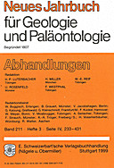 Cover image of: Neues Jahrbuch für Geologie und Paläontologie - Abhandlungen Band 211 Heft 3