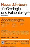 Cover image of: Neues Jahrbuch für Geologie und Paläontologie - Abhandlungen Band 216 Heft 1