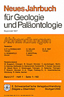 Cover image of: Neues Jahrbuch für Geologie und Paläontologie - Abhandlungen Band 217 Heft 1