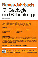 Cover image of: Neues Jahrbuch für Geologie und Paläontologie - Abhandlungen Band 217 Heft 3