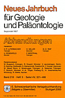 Cover image of: Neues Jahrbuch für Geologie und Paläontologie - Abhandlungen Band 218 Heft 3