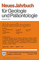 Cover image of: Neues Jahrbuch für Geologie und Paläontologie - Abhandlungen Band 226 Heft 1