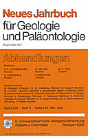 Cover image of: Neues Jahrbuch für Geologie und Paläontologie - Abhandlungen Band 226 Heft 3