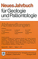 Cover image of: Neues Jahrbuch für Geologie und Paläontologie - Abhandlungen Band 229 Heft 1