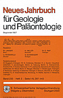Cover image of: Neues Jahrbuch für Geologie und Paläontologie - Abhandlungen Band 233 Heft 3
