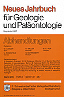 Cover image of: Neues Jahrbuch für Geologie und Paläontologie - Abhandlungen Band 235 Heft 2