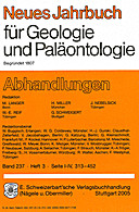 Cover image of: Neues Jahrbuch für Geologie und Paläontologie - Abhandlungen Band 237 Heft 3