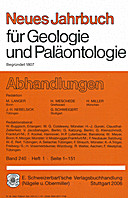 Cover image of: Neues Jahrbuch für Geologie und Paläontologie - Abhandlungen Band 240 Heft 1