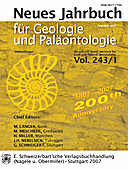 Cover image of: Neues Jahrbuch für Geologie und Paläontologie - Abhandlungen Band 243 Heft 1