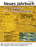 Cover image of: Neues Jahrbuch für Geologie und Paläontologie - Abhandlungen Band 259 Heft 1