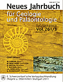 Cover image of: Neues Jahrbuch für Geologie und Paläontologie - Abhandlungen Band 261 Heft 3