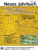 Cover image of: Neues Jahrbuch für Geologie und Paläontologie - Abhandlungen Band 265 Heft 1