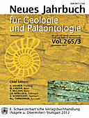 Cover image of: Neues Jahrbuch für Geologie und Paläontologie - Abhandlungen Band 265 Heft 3