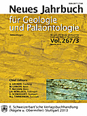 Cover image of: Neues Jahrbuch für Geologie und Paläontologie - Abhandlungen Band 267 Heft 3