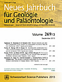 Cover image of: Neues Jahrbuch für Geologie und Paläontologie - Abhandlungen Band 269 Heft 3