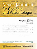 Cover image of: Neues Jahrbuch für Geologie und Paläontologie - Abhandlungen Band 278 Heft 1