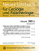 Cover image of: Neues Jahrbuch für Geologie und Paläontologie - Abhandlungen Band 282 Heft 2