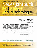 Cover image of: Neues Jahrbuch für Geologie und Paläontologie - Abhandlungen Band 285 Heft 2