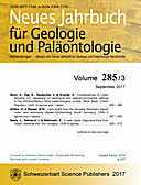 Cover image of: Neues Jahrbuch für Geologie und Paläontologie - Abhandlungen Band 285 Heft 3