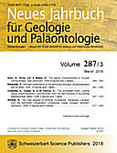 Cover image of: Neues Jahrbuch für Geologie und Paläontologie - Abhandlungen Band 287 Heft 3