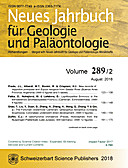 Cover image of: Neues Jahrbuch für Geologie und Paläontologie - Abhandlungen Band 289 Heft 2